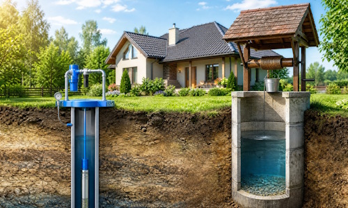 Автономное водоснабжение загородного дома Назрань: скважина или колодец
